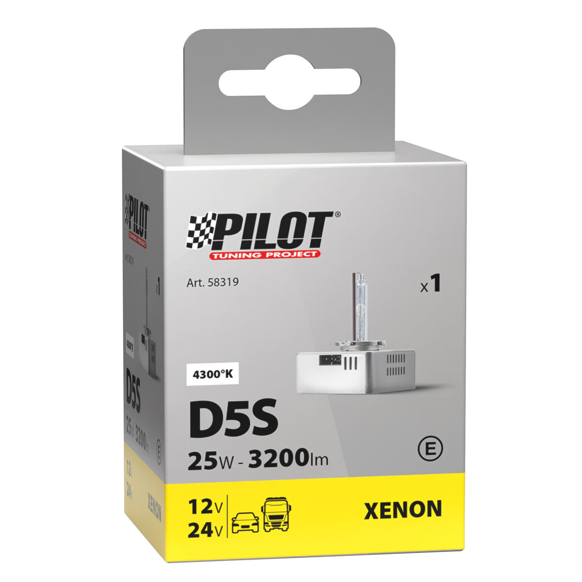 Lampa Lampada HID Xenon 4.300K - D5S - 25W - PK32d-7 - 1 pz - Scatola 58319