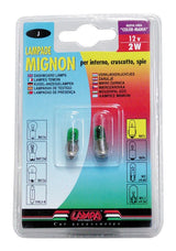Lampa 12V Lampada mignon - (J) - 2W - BA7s - 2 pz - D/Blister - Verde 58332