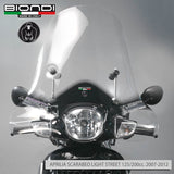 Biondi Parabrezza Club Trasparente + Kit Attacchi WT Motors Hollywood 50 cc 2008