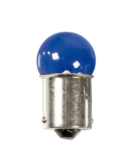 Pilot 12V Blue Dyed Glass, Lampada sferica (R5W) 5W BA15s 2 pz D/Blister