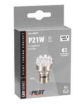 Pilot 12V Lampada Multi-Led 11 Led - (P21W) - BA15s - 1 pz - Scatola - Bianco