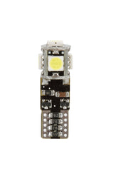 Pilot 12/30V Led series - 5 Led SMD - (T10) - W2,1x9,5d - 20 pz - Scatola - Bianco - Doppia polarità - Resistenza incorporata