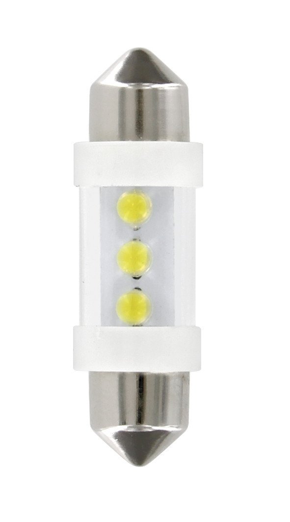 Pilot 12V LED-Serie - 3 LEDs - (C5W) - 10x35 mm - SV8,5-8 - 2 Stk. - D/Blister - Blau 58392