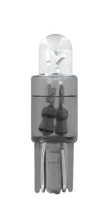 Pilot 12V Micro lampada zoccolo plastica 1 Led - (T5) - W2x4,6d - 2 pz - Scatola - Bianco
