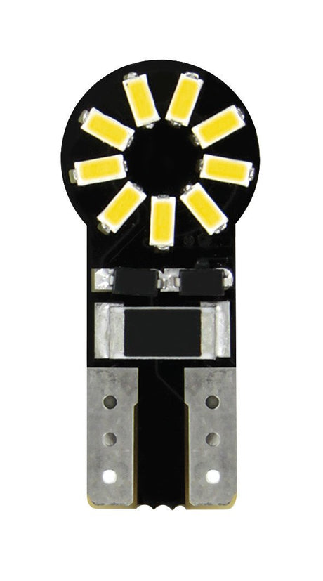 Pilot 12V Hyper-Led 18 18 SMD x 1 chips T10 W2,1x9,5d 2 pz Bianco Resistenza inc