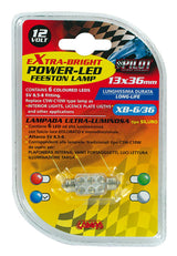 Pilot 12V Led Series - 6 Led - 13x35 mm - SV8,5-8 - 1 Stk.  - Karton - Blau 58427