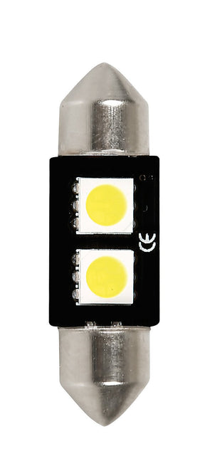 Pilot Hyper-Led 6 2 x3 chips C5W 10x36 mm SV8,5-8 1 pz Bianco Resistenza inc