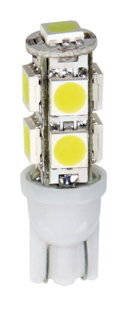 Pilot 12V Hyper-Led 27 9 SMD x 3 chips T10 W2,1x9,5d 2 pz Bianco