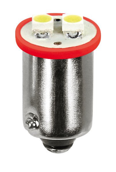 Pilot 12V Hyper-Led 6 - 2 SMD x 3 chips - BA9s - 2 pz - D/Blister - Rosso
