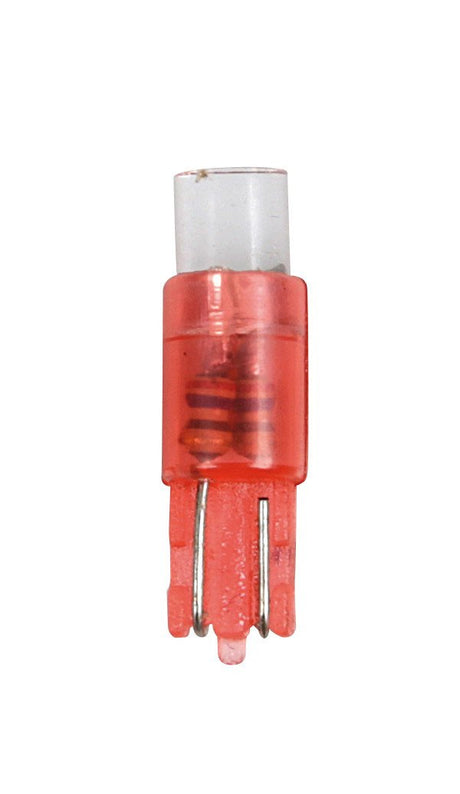 Pilot 12V Kit Lampade cruscotto 1 Led - (T5) - W2x4,6d - 5 pz - Scatola - Rosso