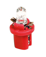 Pilot 12V Lampada cruscotto 1 Led - B8,5d - 2 pz - Scatola - Rosso
