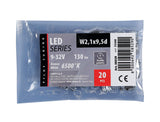 Pilot 9-32V Mega-Led 9 1 Smd x 9 chips T10 W2,1x9,5d 20 pz Bianco
