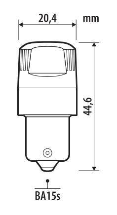 Pilot 12V Ultra-Lumen Series - (P21W) - BA15s - 2 pz - Scatola - Bianco - Doppia polarità - Resistenza incorporata