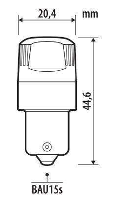 Pilot 12V Ultra-Lumen Series - (PY21W) - BAU15s - 2 pz - Scatola - Arancio - Doppia polarità - Resistenza incorporata