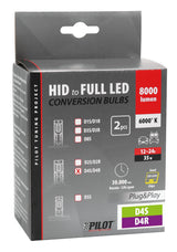 Pilot 12-24V Lampade a Led per conversione fari Xenon - (D4S-D4R) - 35W - 2 pz - Scatola