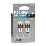 Pilot 12V Ultra-Lumen Series - (P21/5W) - BAY15d - 2 pz - Scatola - Arancio - Doppia polarità - Resistenza incorporata