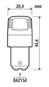 Pilot 12V Ultra-Lumen Series - (P21/4W) - BAZ15d - 2 pz - Scatola - Bianco - Doppia polarità - Resistenza incorporata