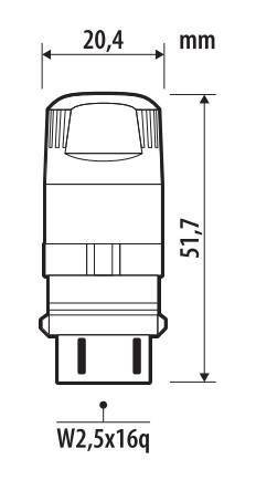 Pilot 12V Ultra-Lumen Series - (P27/7W) - W2,5x16q - 2 pz - Scatola - Bianco - Doppia polarità - Resistenza incorporata