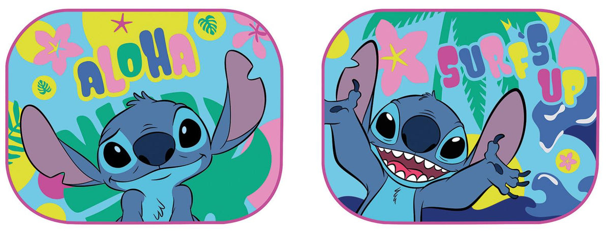 Disney Stitch Tendine Parasole Laterali Auto 44x35 cm - Coppia