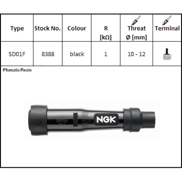 NGK SD01F Attacco Candela