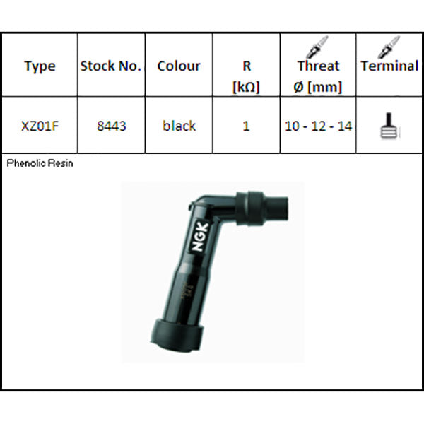 NGK XZ01F Attacco Candela