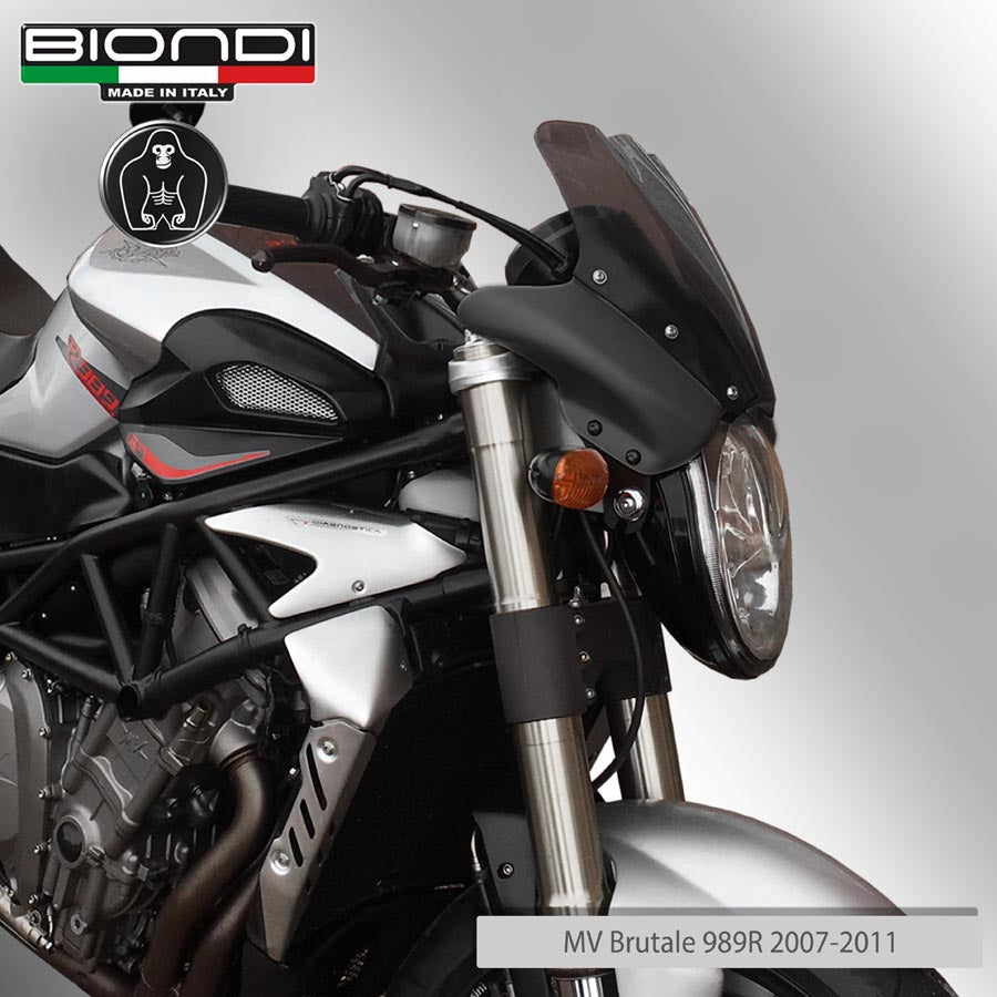 Biondi Metal Dark Cupolino Alluminio Anodizzato Nero con Plex Fumé