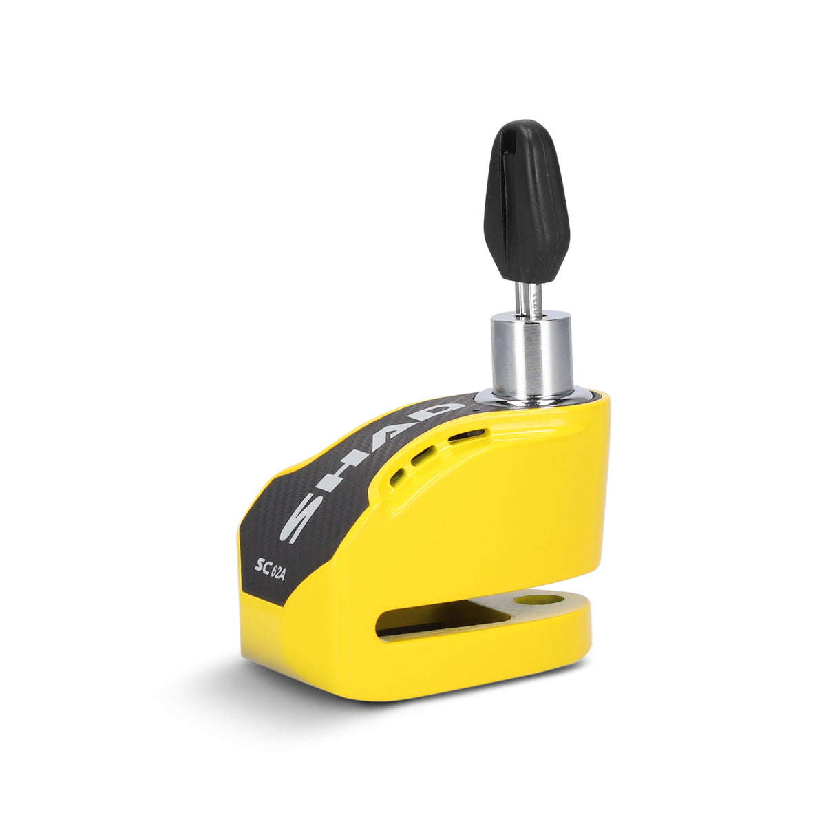 Shad SC62A Bremsscheibenschloss mit 120-dB-Alarm – Gelb und Schwarz