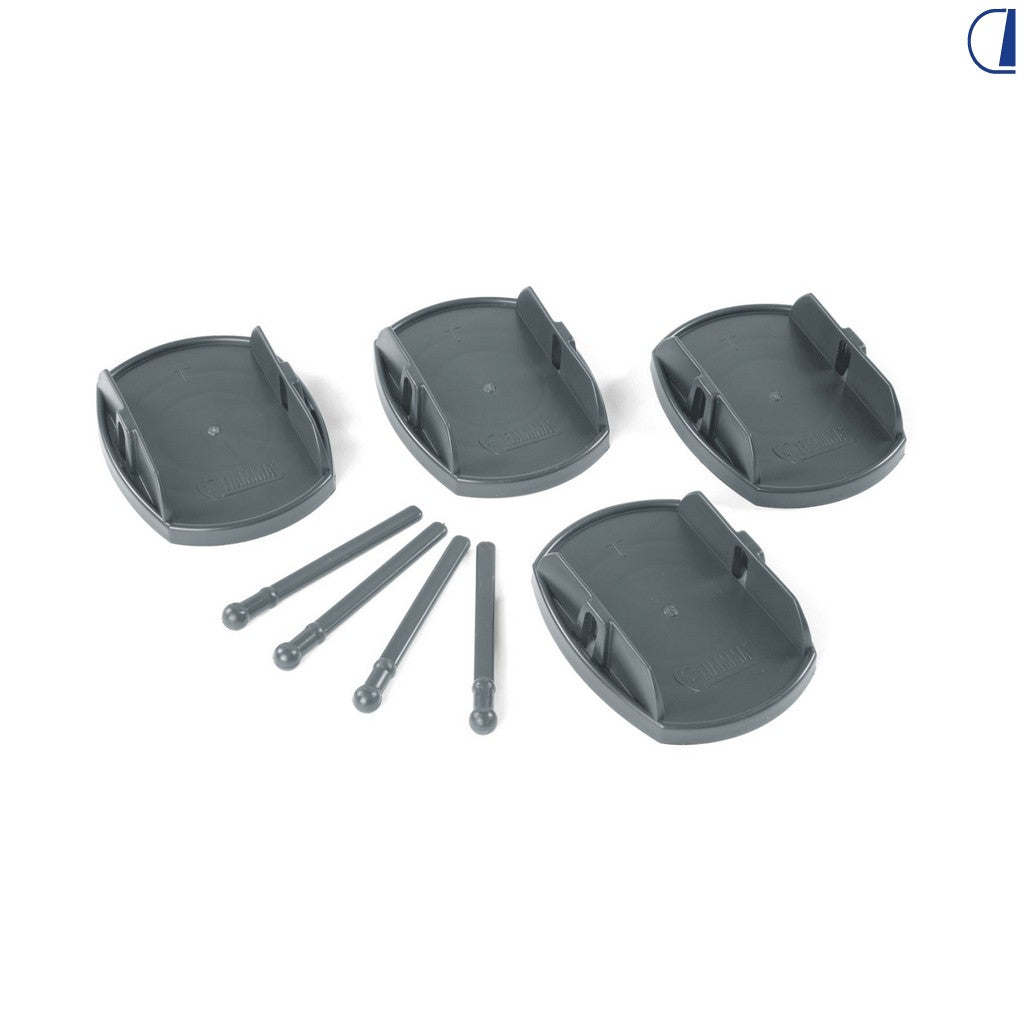 Fiamma Plates Pro kit 4 basi antisprofondamento per martinetti camper
