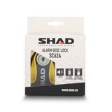 Shad SC62A Bremsscheibenschloss mit 120-dB-Alarm – Gelb und Schwarz
