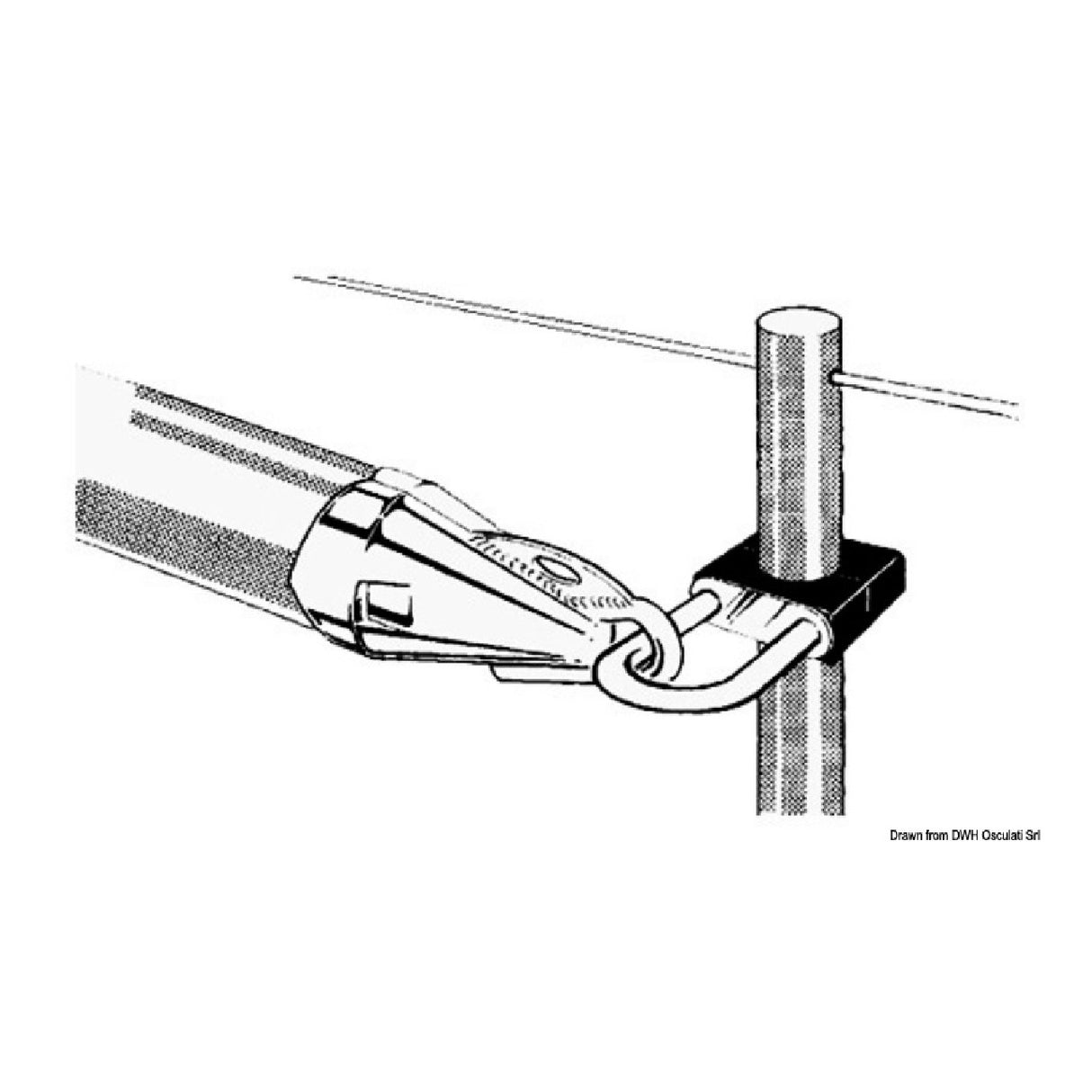 Osculati Spinnakerbaumhalter 60.157.10 60.157.10