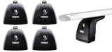 Thule 751 Juego de 4 pies Rapid Fixpoint XT para portaequipajes de techo