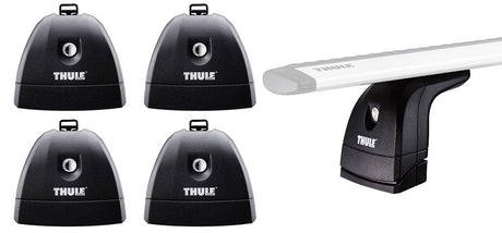 Thule 000751 Set 4 piedi Rapid Fixpoint XT per barre portatutto