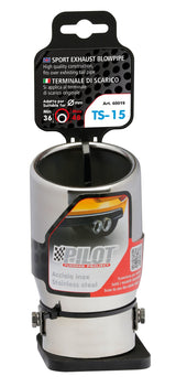 Pilot Terminale di scarico auto Taglio Diagonale TS-15