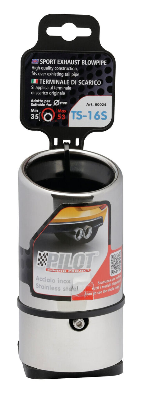 Pilot Terminale di scarico auto Taglio Diagonale TS-16 S