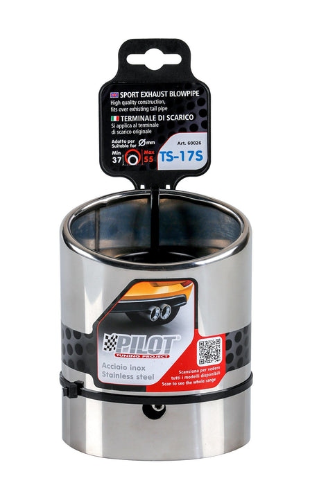 Pilot Terminale di scarico auto Taglio Diagonale TS-17 S