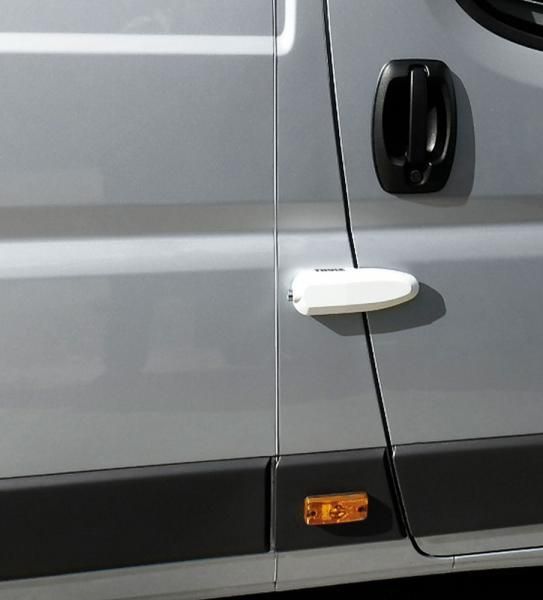 Thule 301406 Candado universal para autocaravanas y furgonetas, blanco