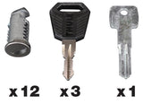 Thule 451200 Juego de 12 cerraduras One Key System