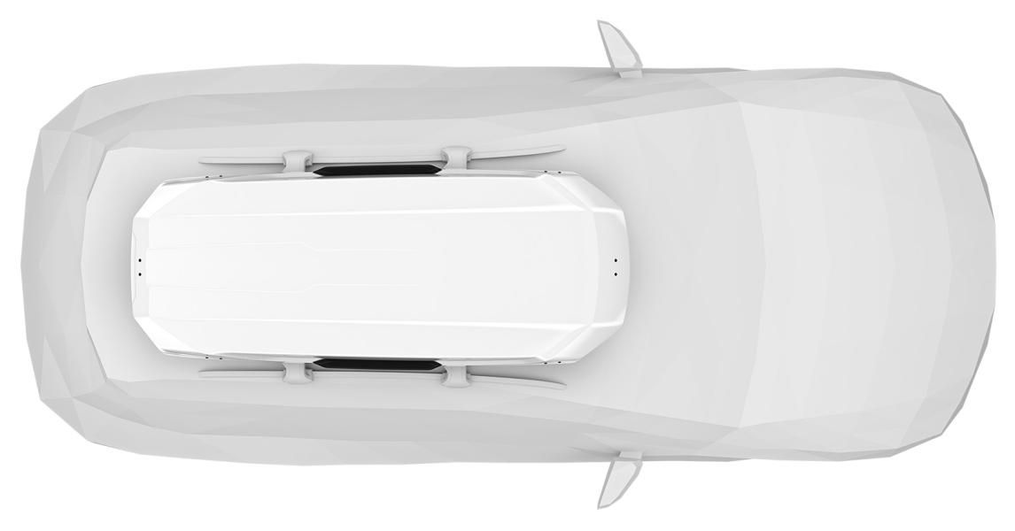 Cofre de techo Thule MOTION 3 XL LOW Blanco