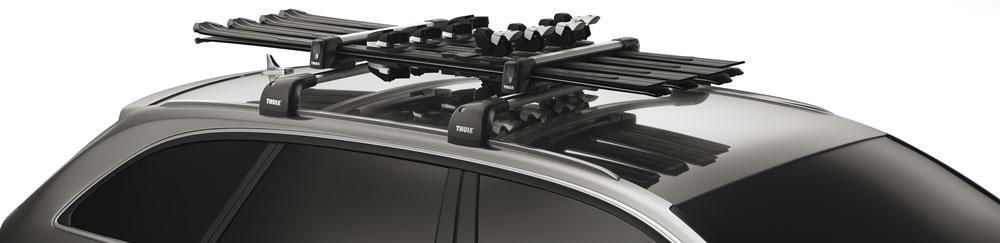 Thule 732400 Portasci da tetto Auto SnowPack 4 paia