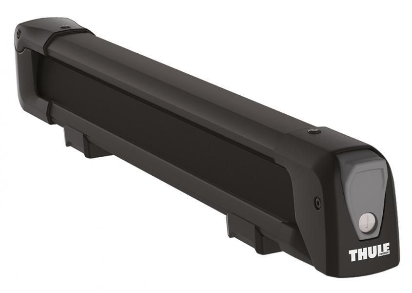 Portaesquís de techo Thule SnowPack para 4 pares, color negro