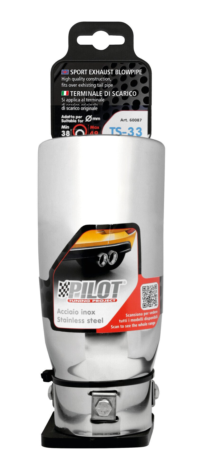 Pilot Terminale di scarico auto Gomito TS-33