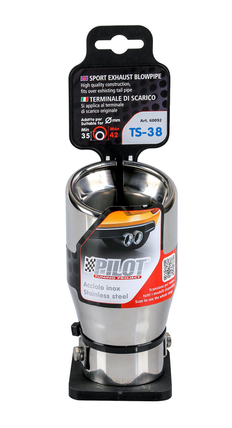 Pilot Terminale di scarico auto Taglio Diagonale TS-38
