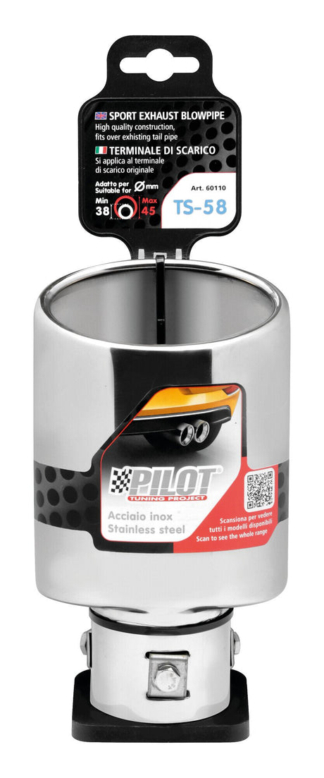 Pilot Terminale di scarico auto Taglio Diagonale TS-58