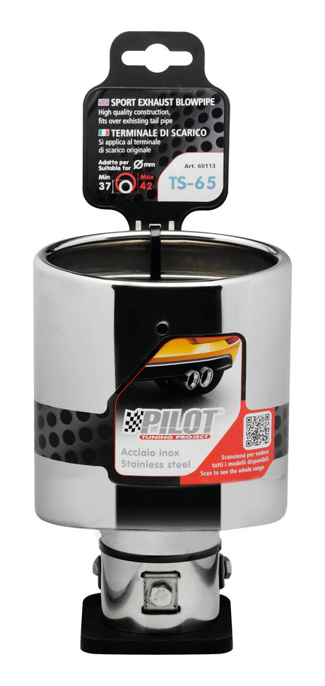 Pilot Terminale di scarico auto Taglio Diagonale TS-65