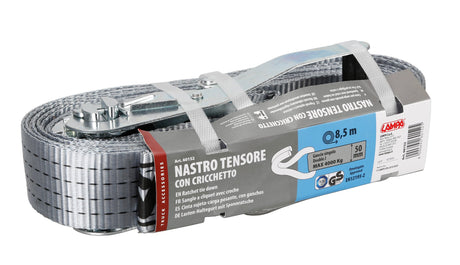 Lampa Nastro tensore con cricchetto - Gancio singolo - 8,5 m 60152