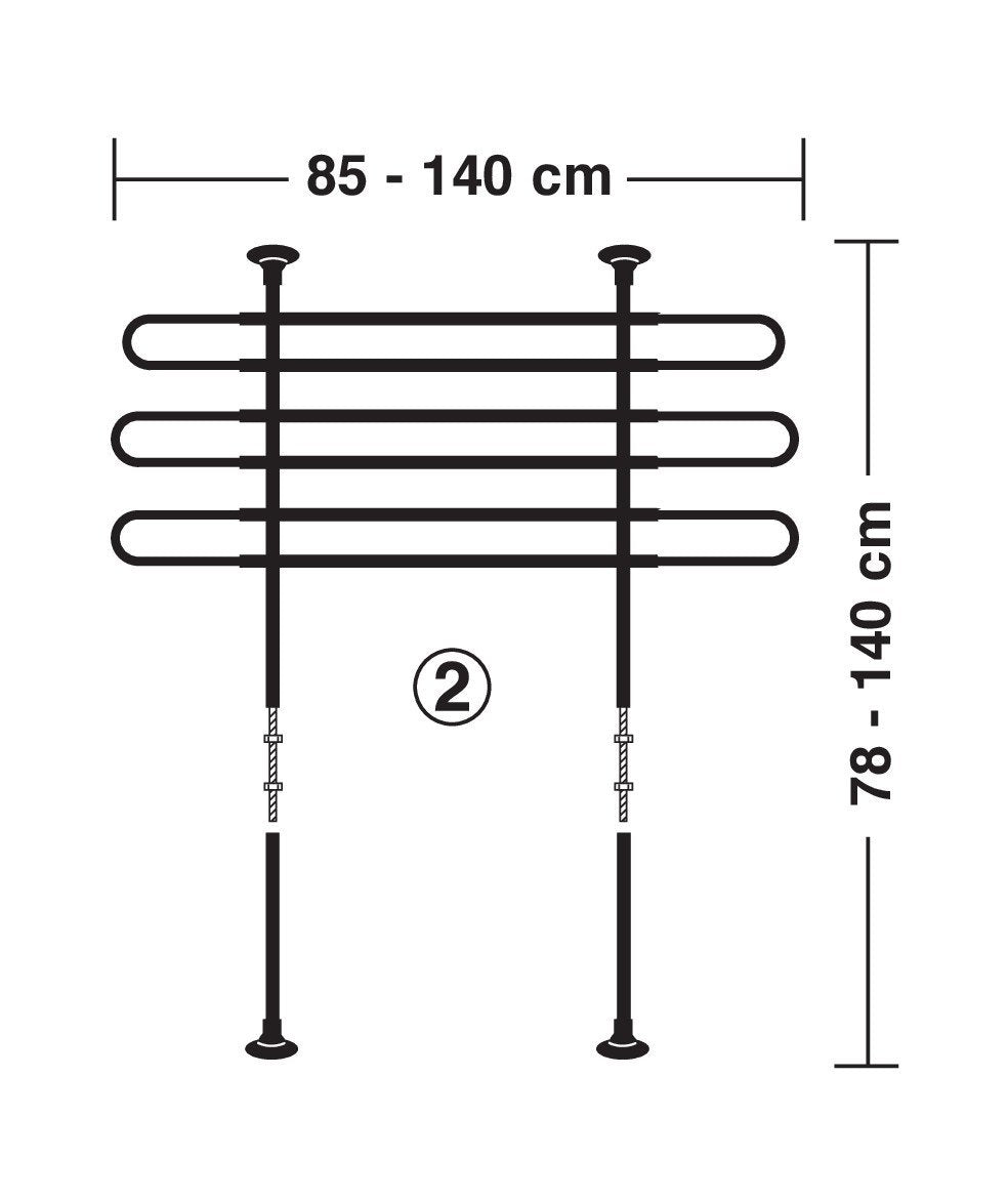 Lampa GRG-5, griglia divisoria telescopica a 3 elementi 60421