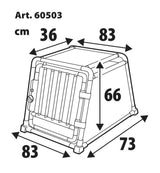 Lampa trasportino animali auto alluminio Type 3 83 x 73 x H 66 cm 60503