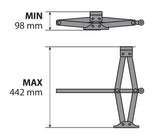 Lampa Cric a pantografo - 2.000 kg 71501