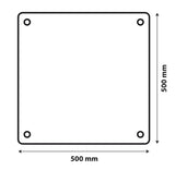 Warntafel für hervorstehende Lasten, zugelassen nach 66102