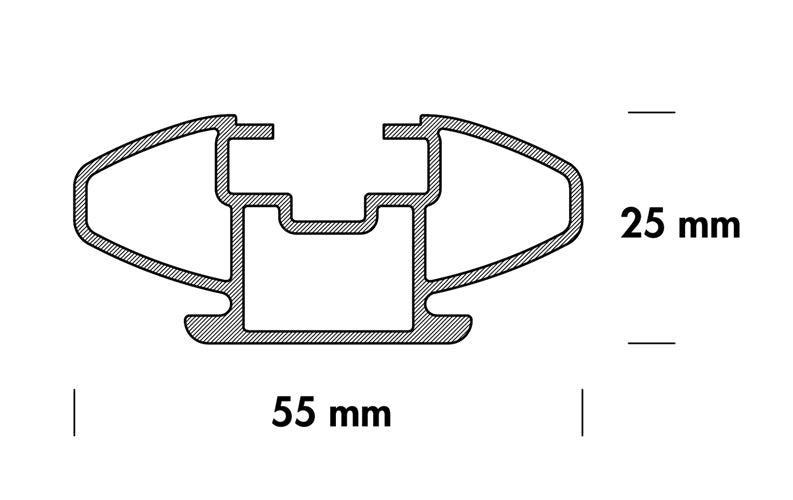 Fabbri Barre Portatutto Auto ALUVIVA 5 127 6201525